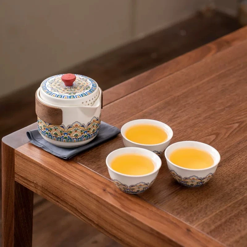 新一壶三杯旅行套泡茶壶露营随身携带快客杯喝茶便捷式快客杯26