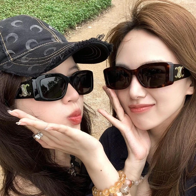 K004露思同款千金风欧美方形墨镜高级感时尚街拍遮阳防紫外线