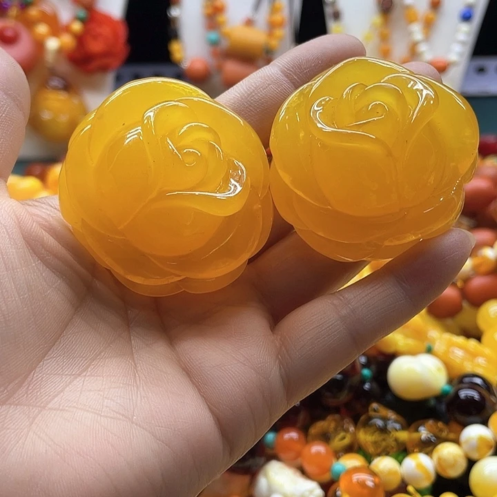 琥珀未镶嵌手链13市坠