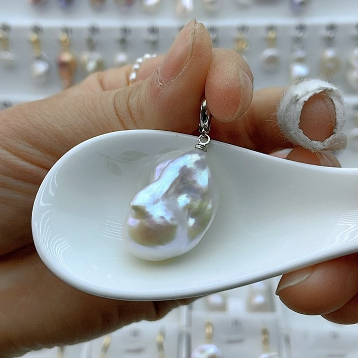 淡水珍珠颈饰银S925镶嵌