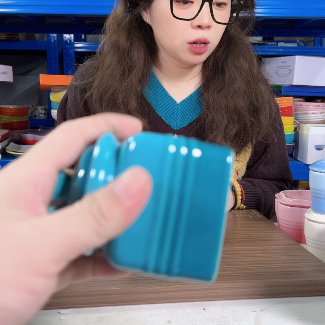 老姊妹家瓷器好漂亮加勒比蓝调料罐