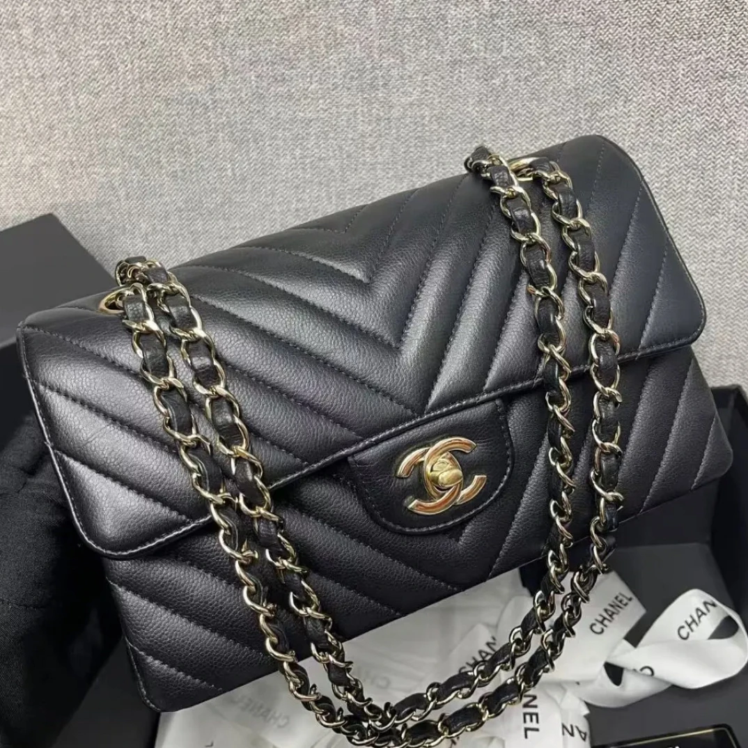 99新 Chanel/香奈儿 V纹大mini cf 包 US56834