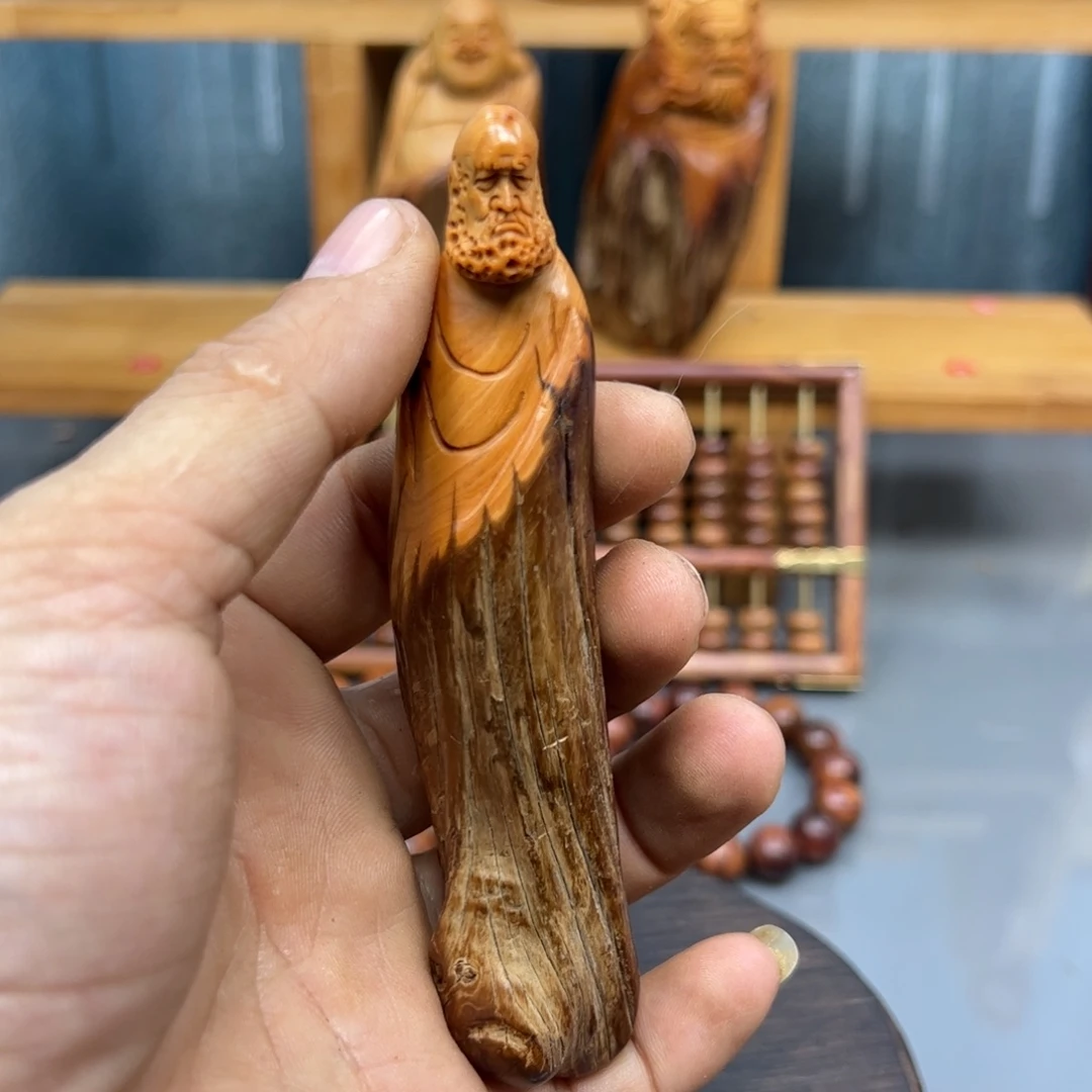 静***流木崖柏木摆件手把件
