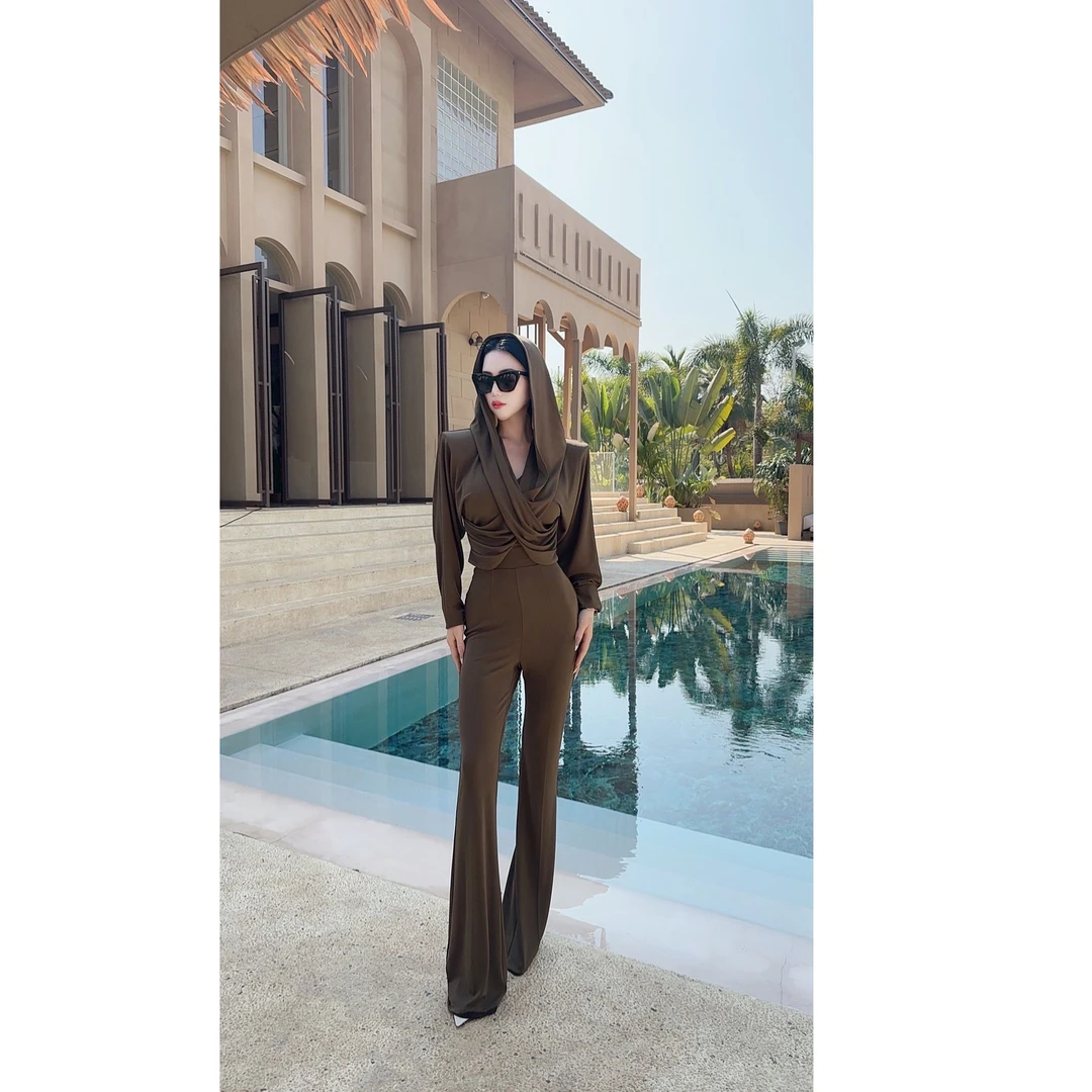 LYXJ【沙特迷境】时尚套装2025春新款气质休闲显瘦高腰沙丘风套装