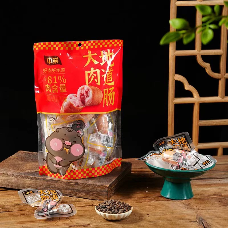 地道肠开袋即食黑椒原味即食小零食熬夜追剧必备