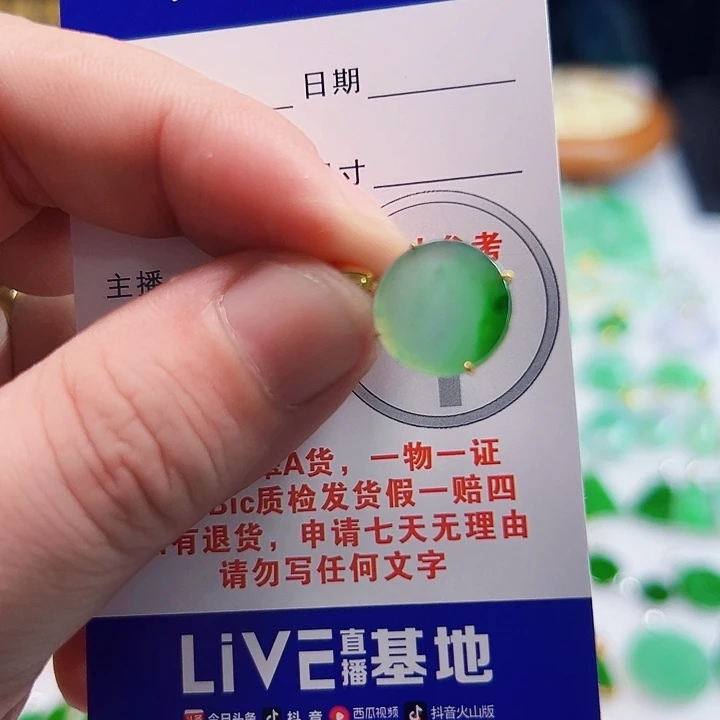 翡翠18K金镶嵌颈饰翡翠