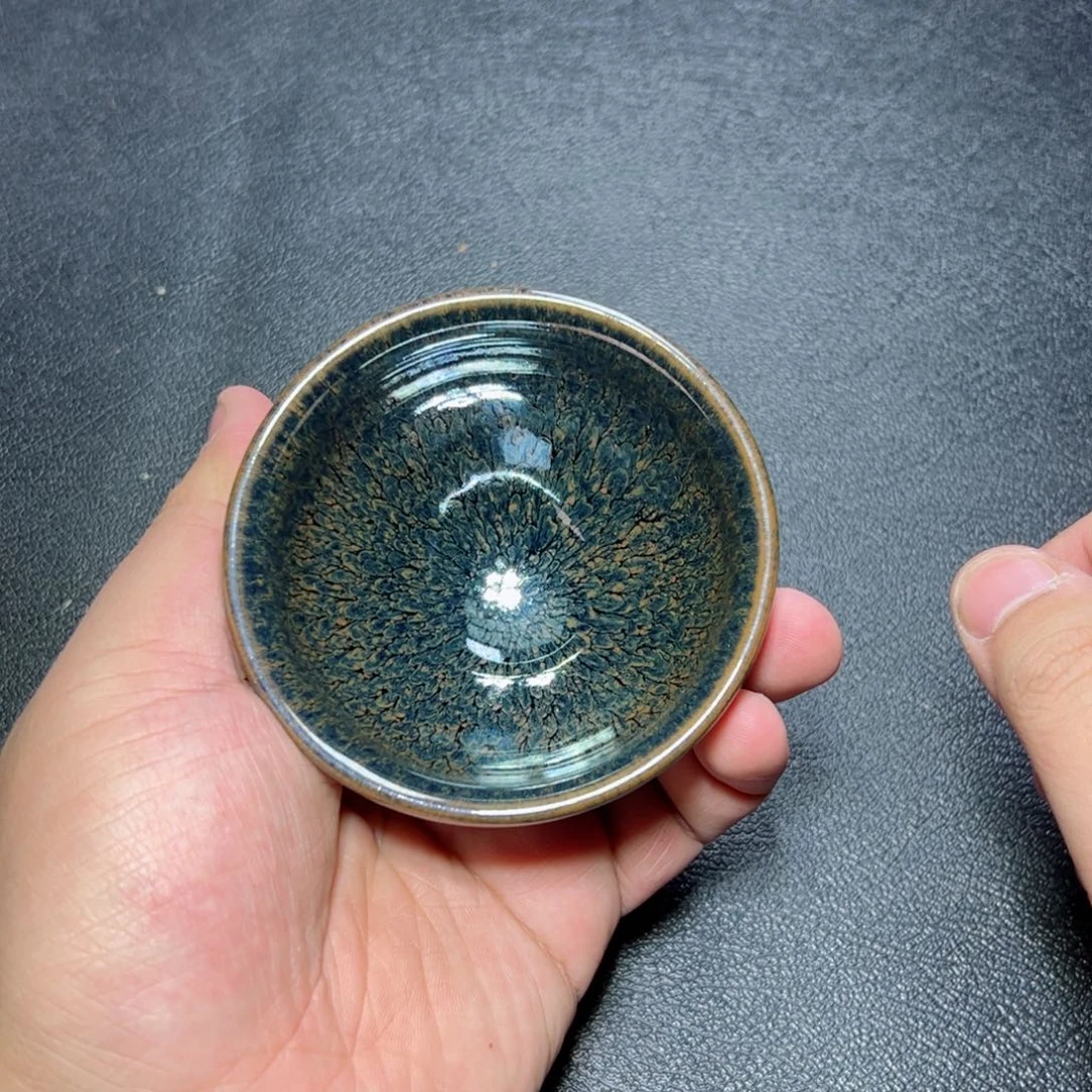 茶盏水墨建窑建盏主人杯