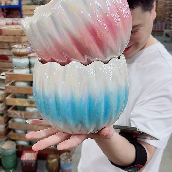 有孔，满10元发货多肉陶瓷花盆