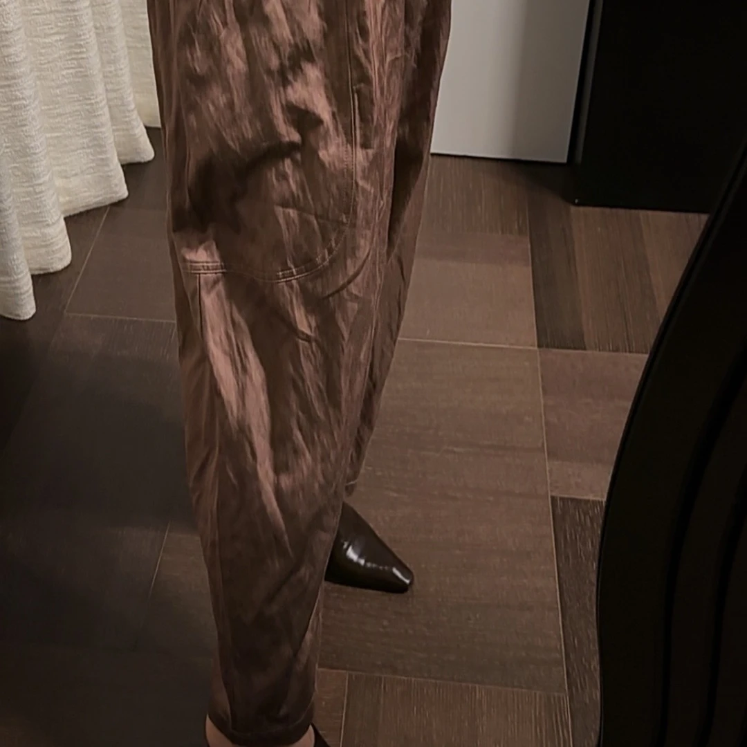 时尚百搭半松紧哈伦裤