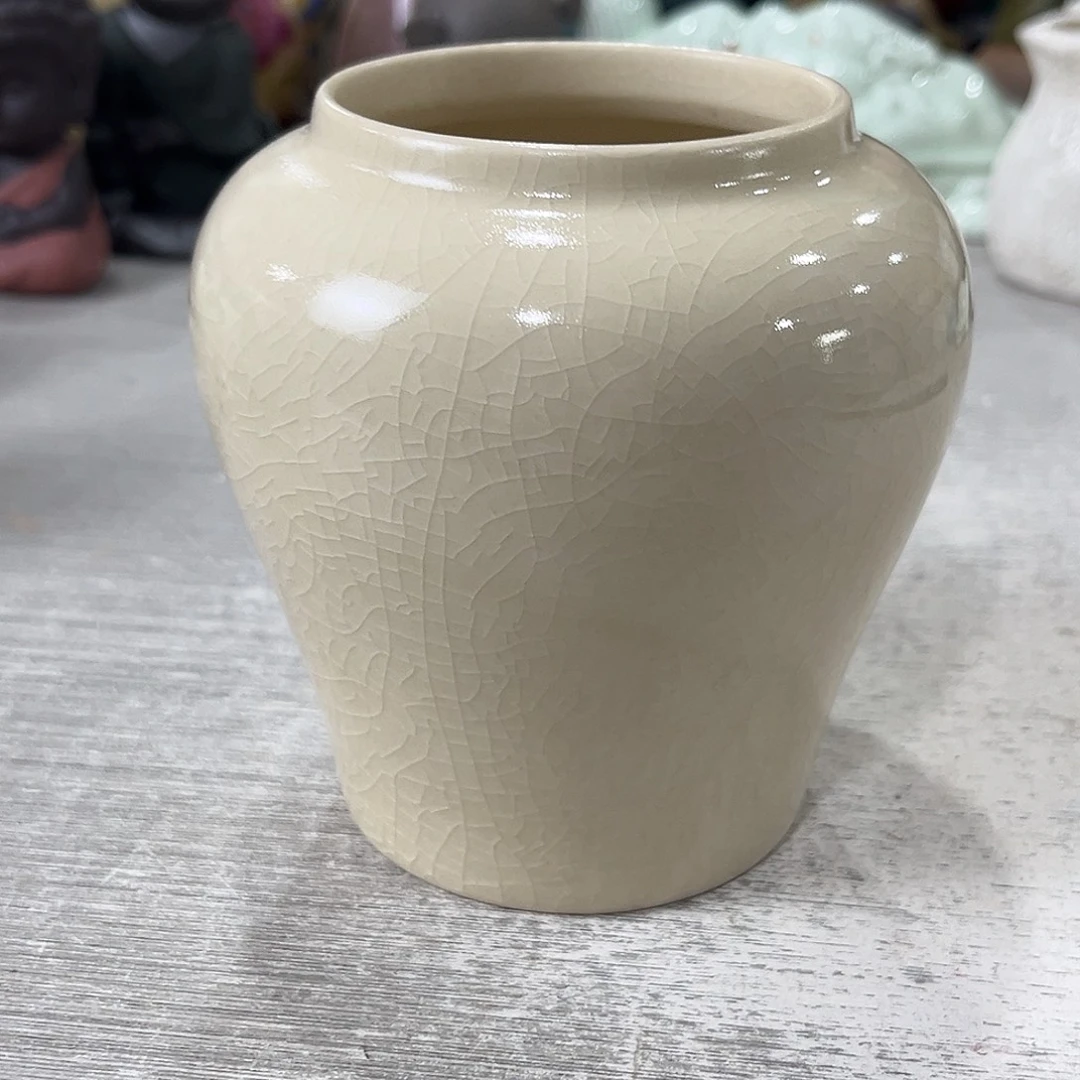 陶瓷绿植多肉微瑕花盆口径6.5*11无孔