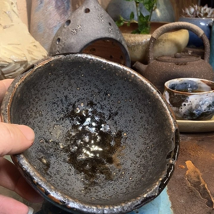 盘手工高温原矿窑变