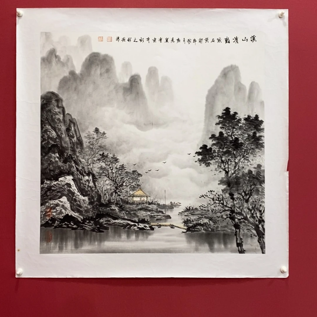 国画张燕琴四尺斗方真人真品