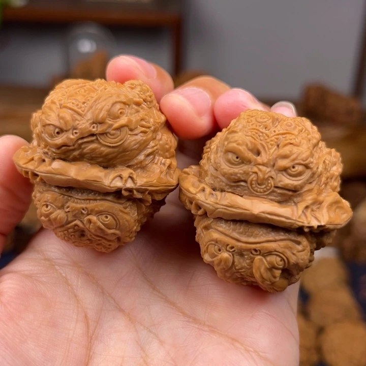 核桃手串/手链四面不同金蟾