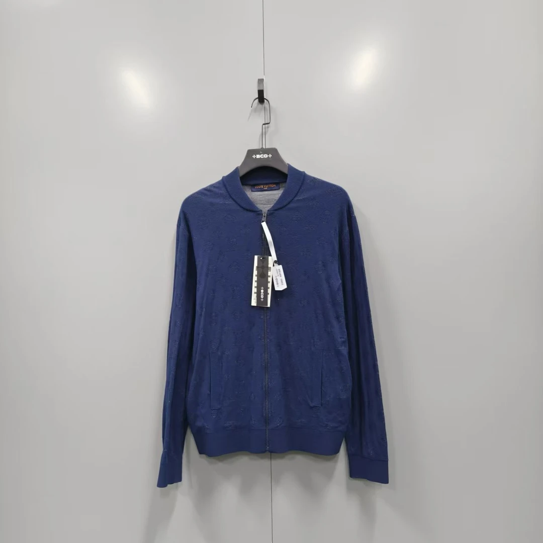 99新 LouisVuitton/路易威登 h910 藏青色老花外套 L码 006857