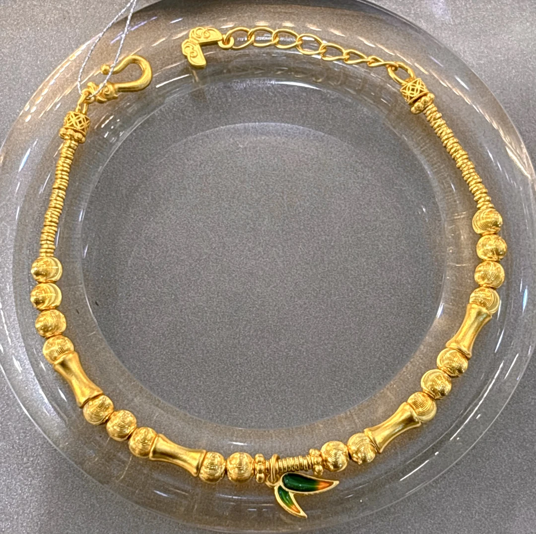 2足金臻选时尚竹节手链10.69g