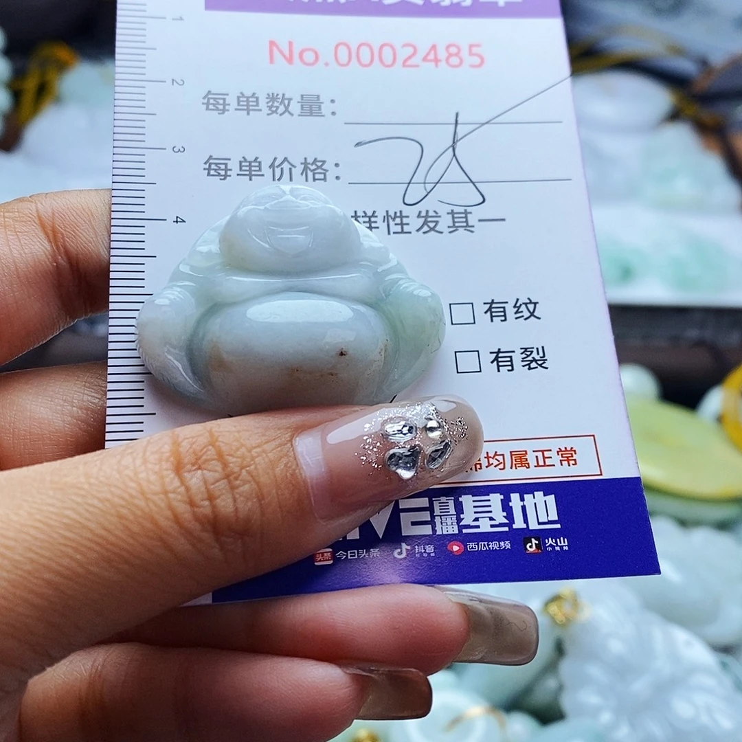 翡翠未镶嵌毛衣链2485