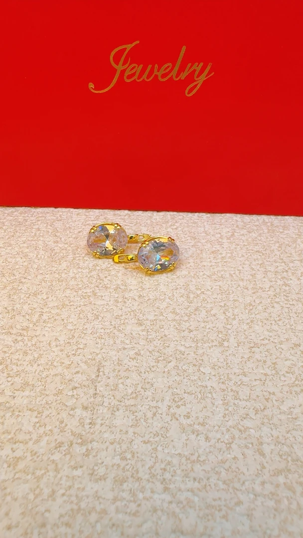 铜合金琉璃耳饰 新款耳布001不易掉色