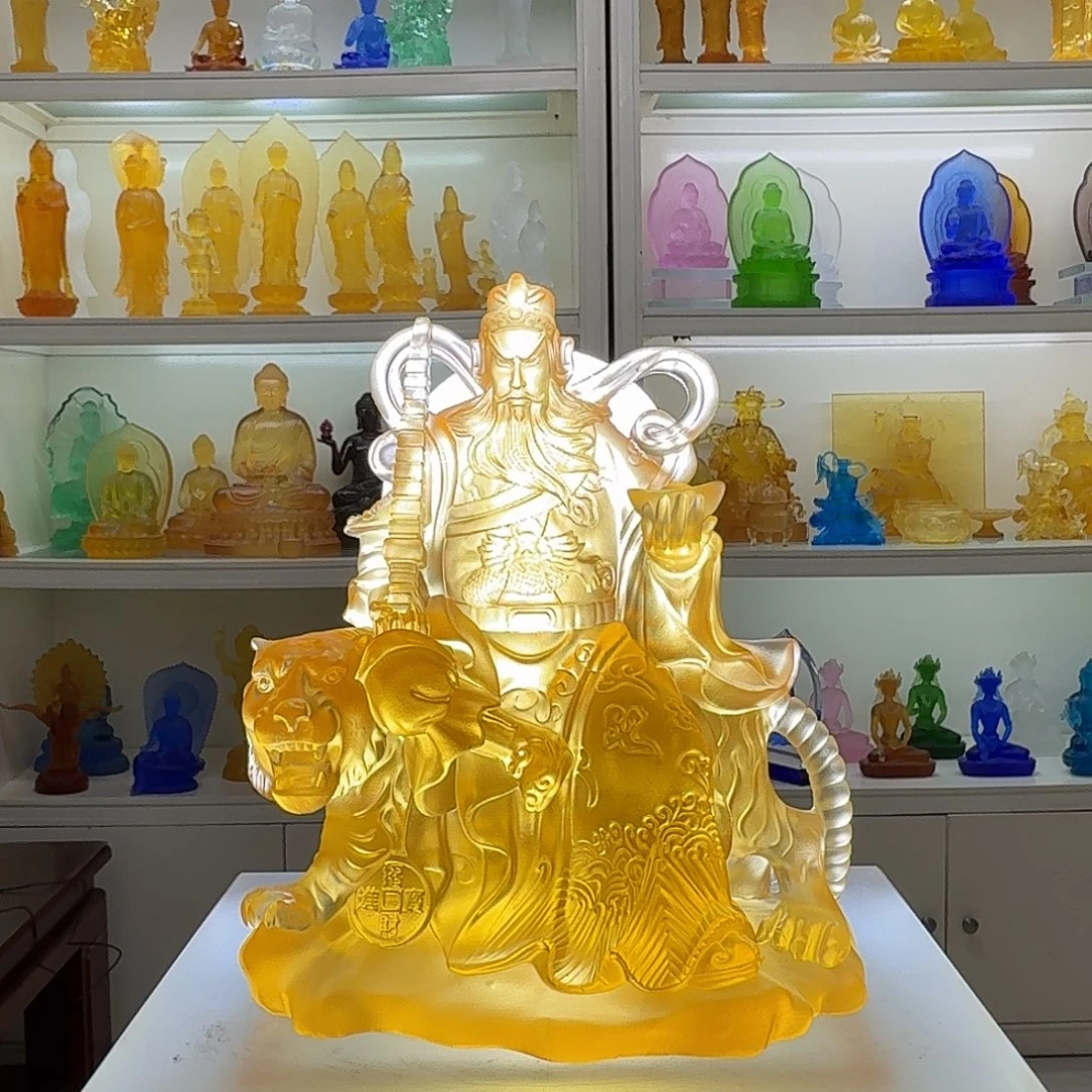 琉璃赵公明财神17公分