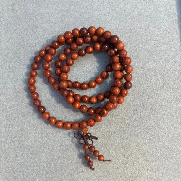 A142赞比亚血檀多圈手串