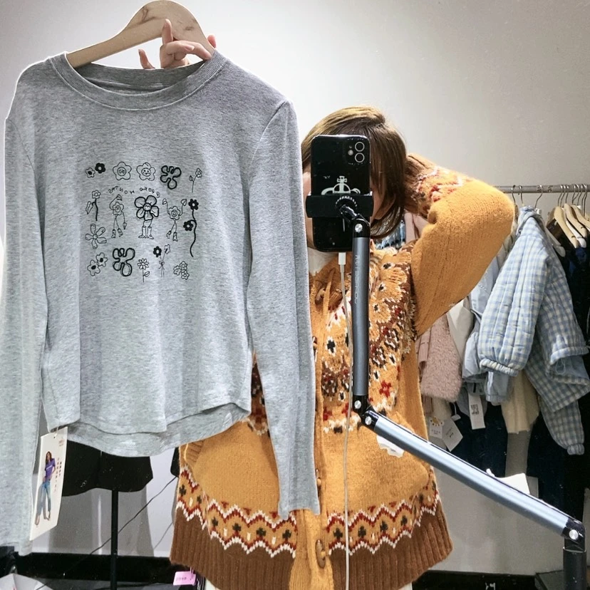 【闪购商品】灰色打底