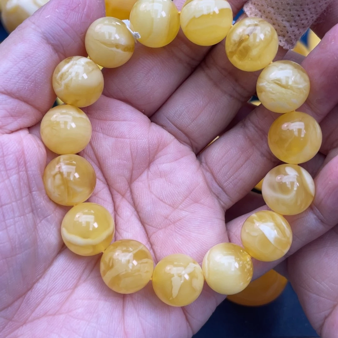 琥珀裸石未镶嵌琥珀蜜蜡13m m