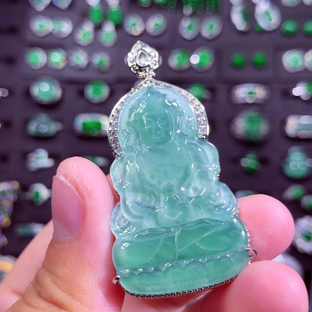 颈饰未镶嵌翡翠挂件
