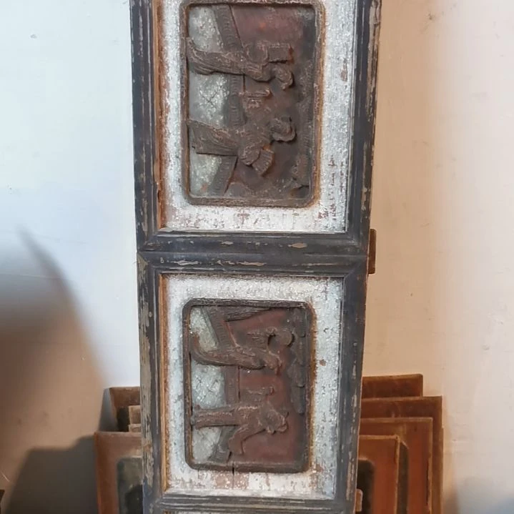 ！***，香榧木老木雕花版一片