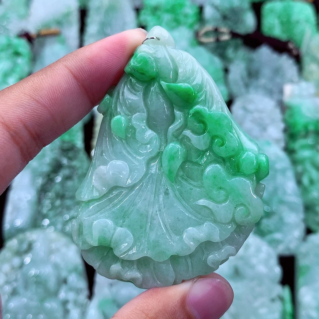 翡翠未镶嵌吊坠(不含链)