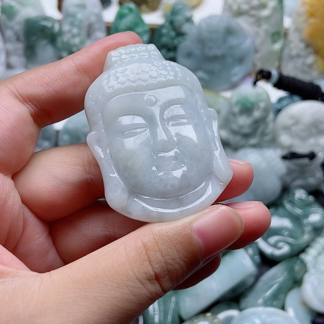 翡翠未镶嵌吊坠(不含链)1