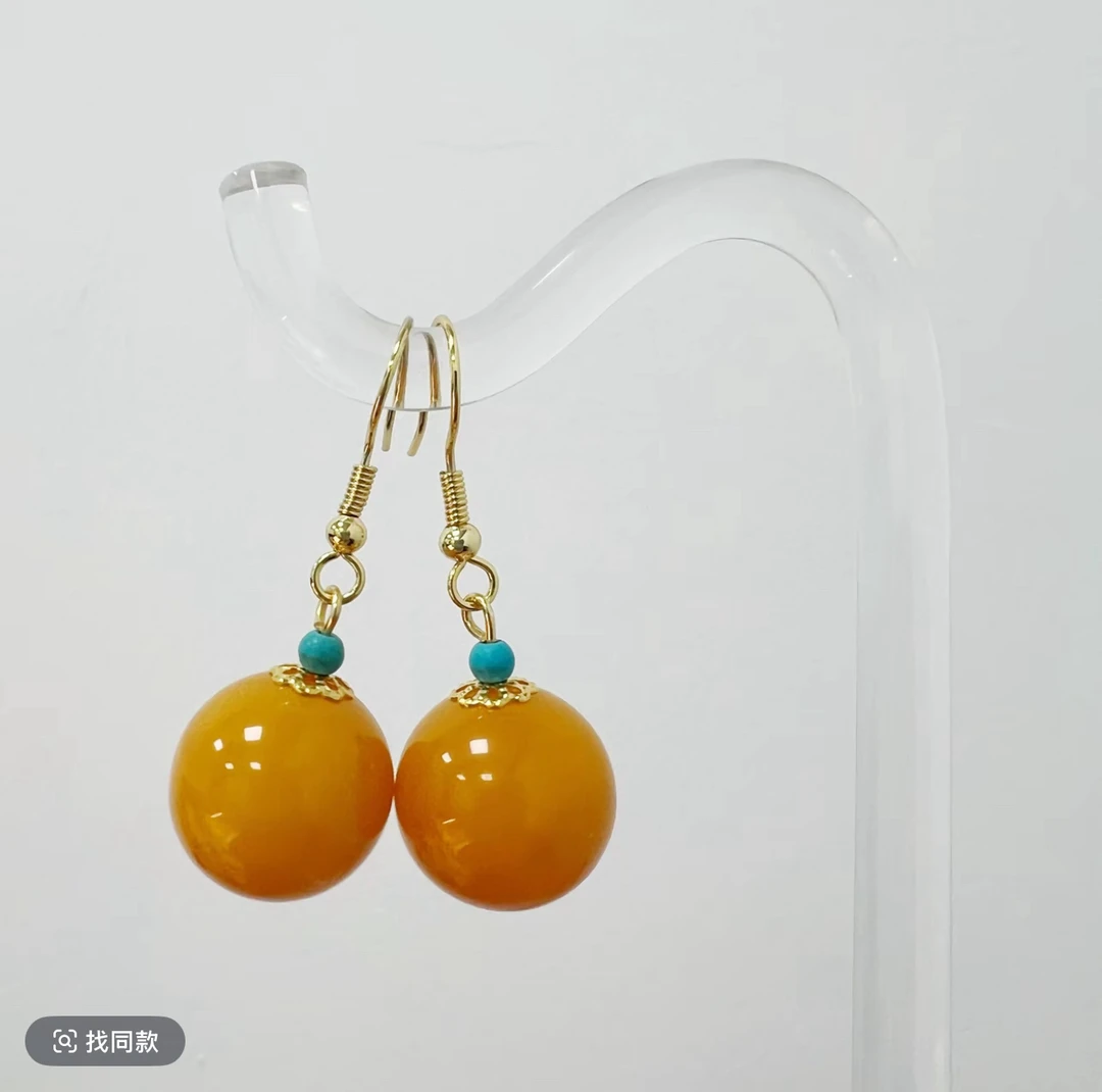 w002 咕巴精美耳坠一对卡 15+