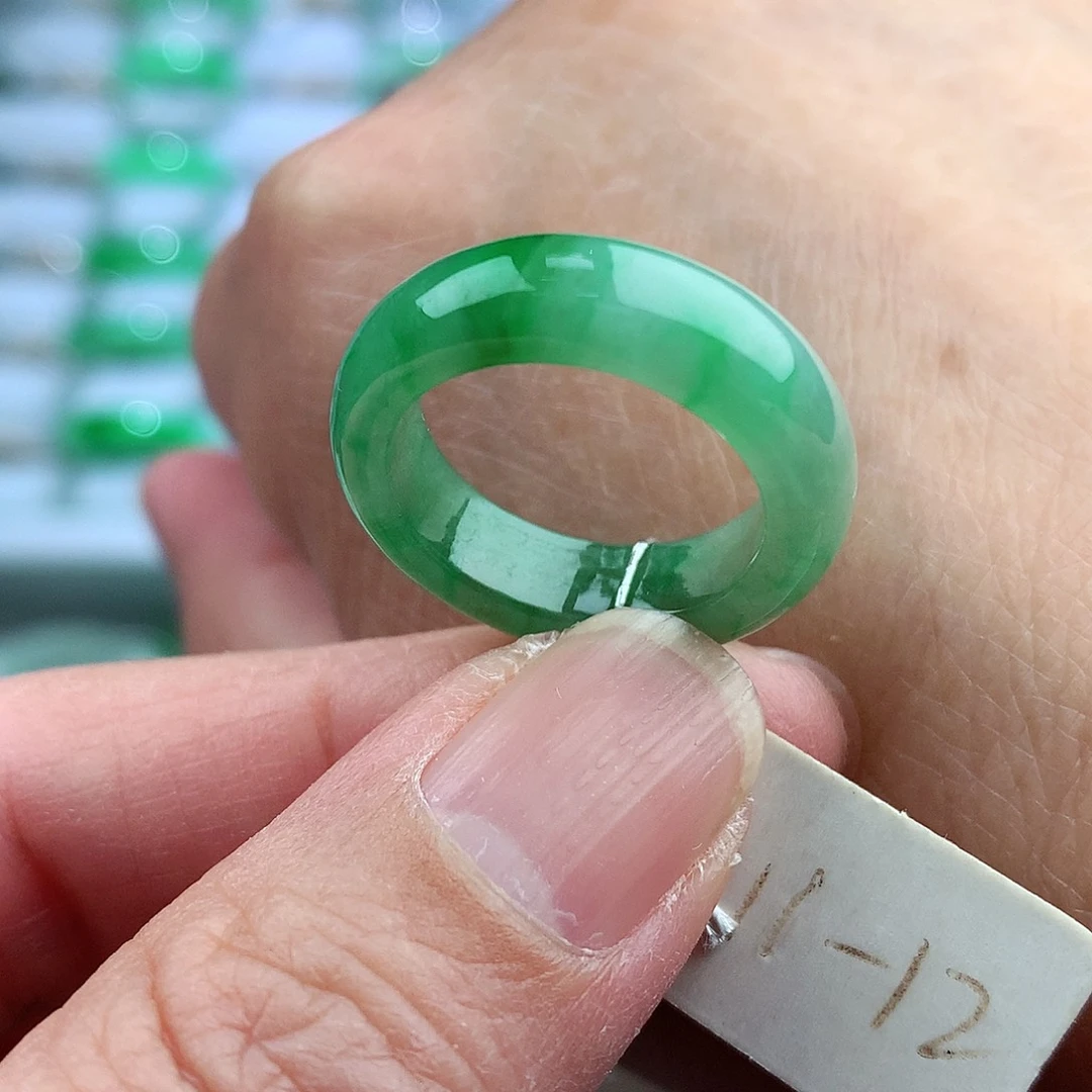未镶嵌戒指翡翠11-12号