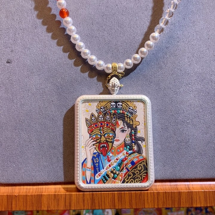 吊坠般若唐卡非遗传承