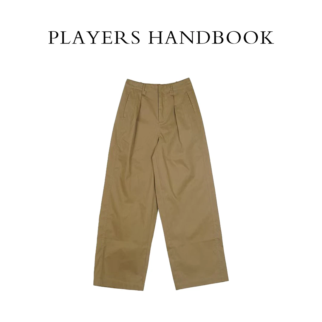 Players Handbook高级感定制面料潮流百搭休闲直筒长裤PH1673