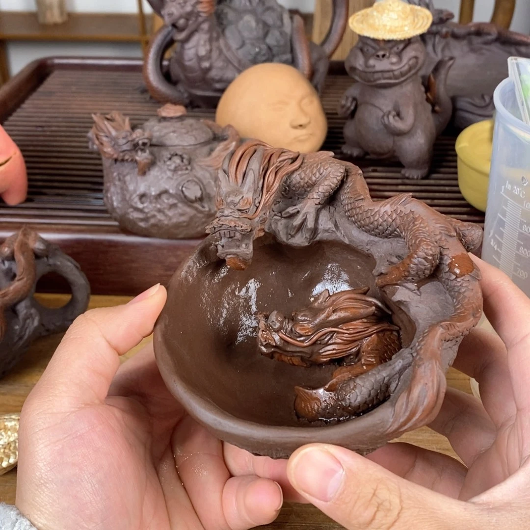 紫砂茶壶九*紫砂壶等文物