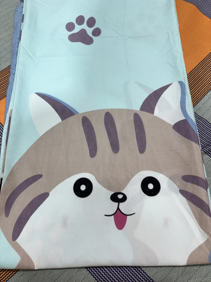 布头 大脸猫 （不是纯棉，介意勿拍）亲肤单人