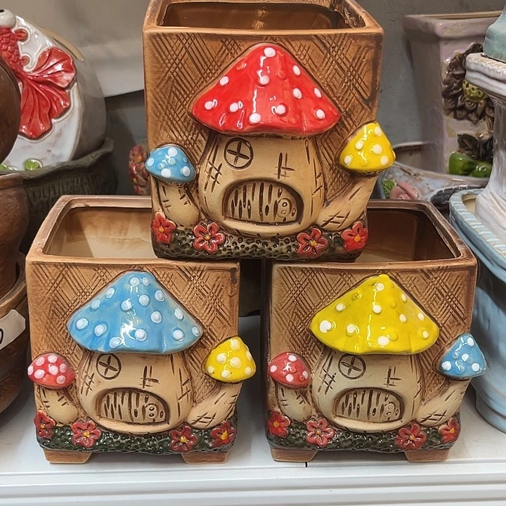 粗陶材质多肉花盆