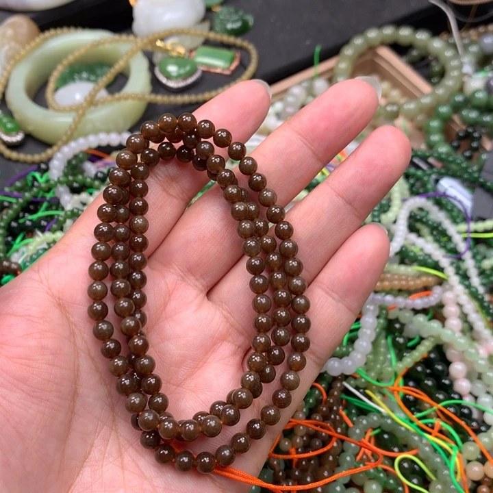 和田玉未镶嵌手链71