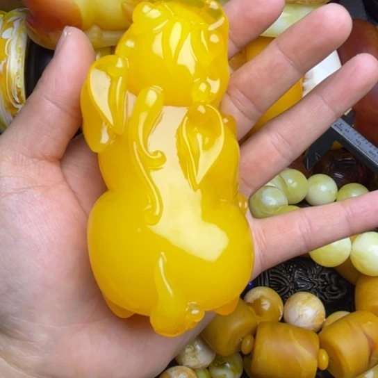 琥珀未镶嵌手链蜜蜡