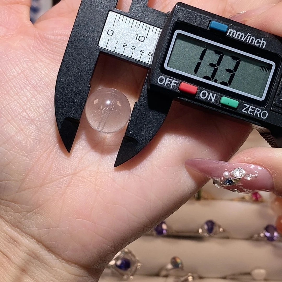 水晶手链未镶嵌君*粉紫兔毛