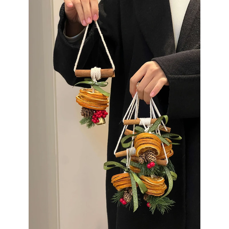 ANNAHOUSE圣诞节挂件心想事成车挂件北欧风香薰车挂圣诞装饰