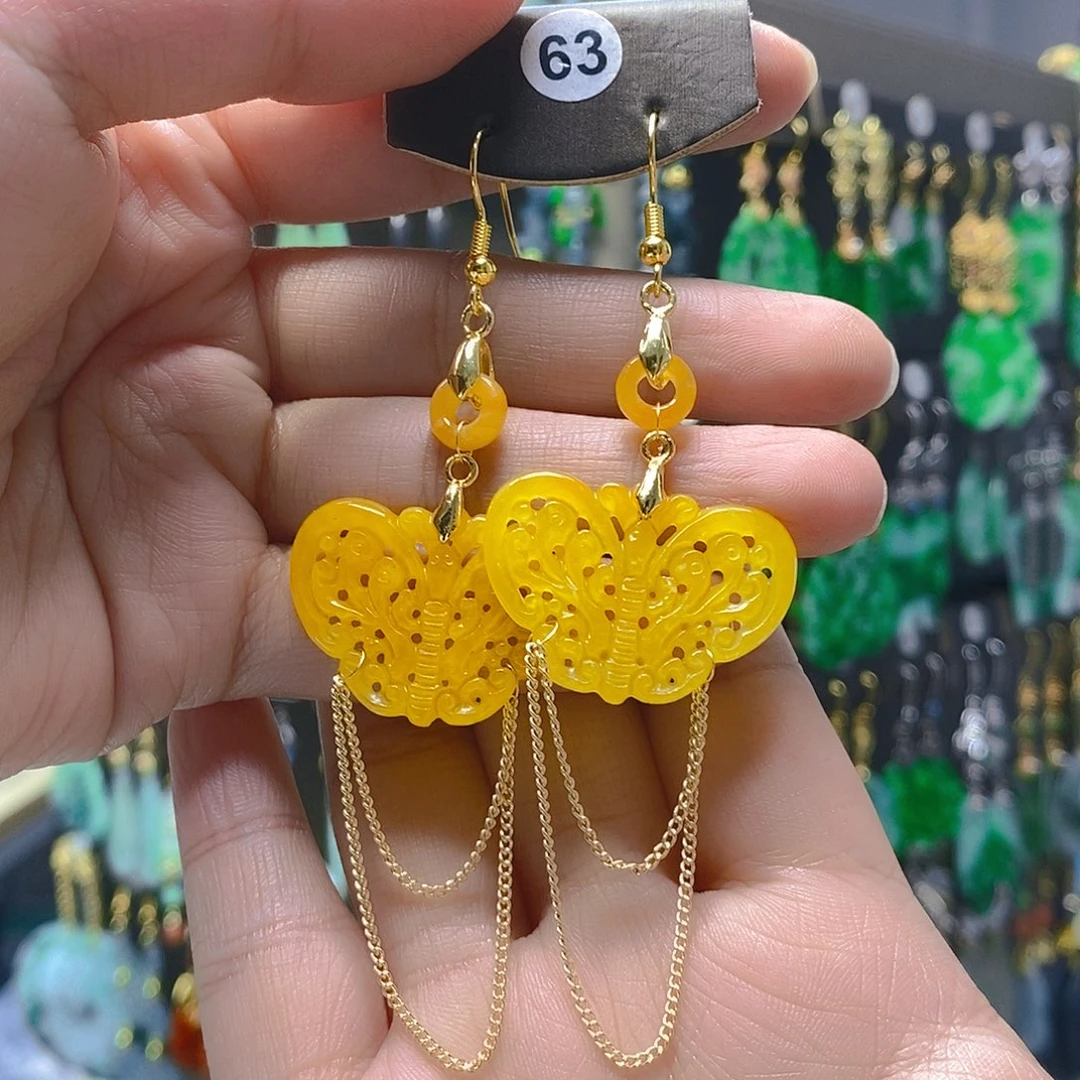 未镶嵌翡翠耳饰翡翠