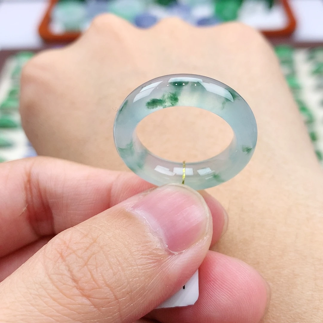翡翠未镶嵌戒指15号