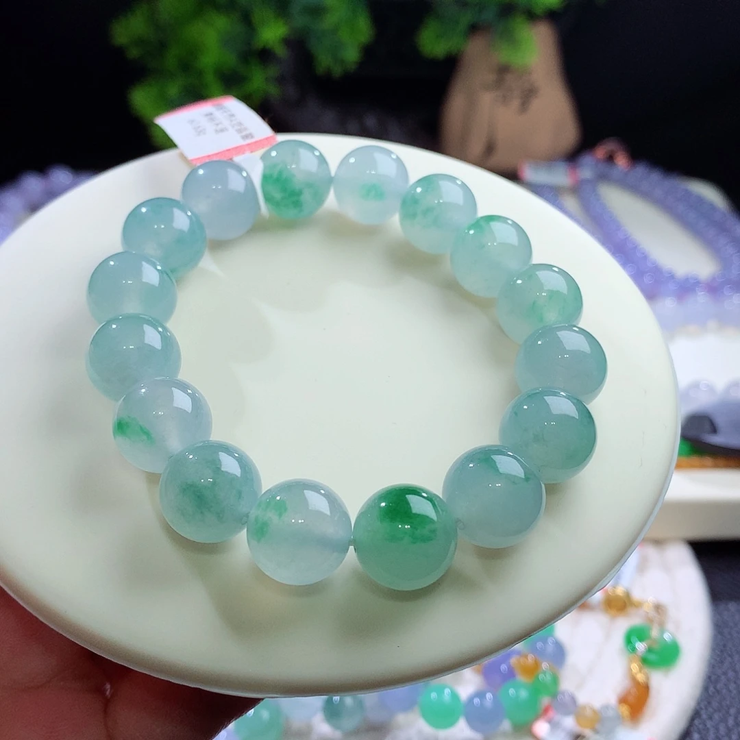未镶嵌手串翡翠卡13mm