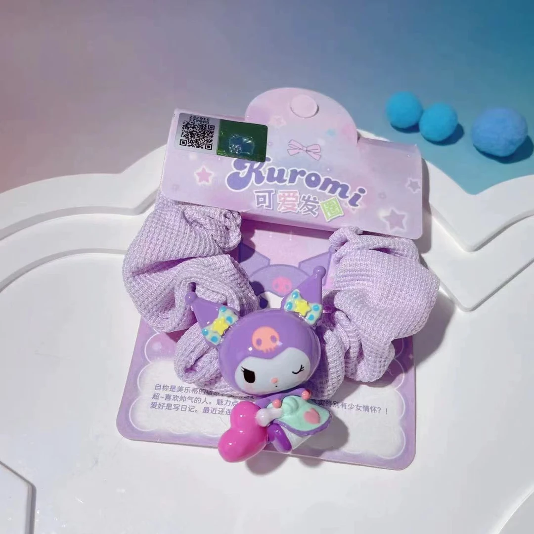 儿童发圈美乐蒂发绳酷洛米丸子头皮筋大耳狗扎马尾发饰可爱甜美