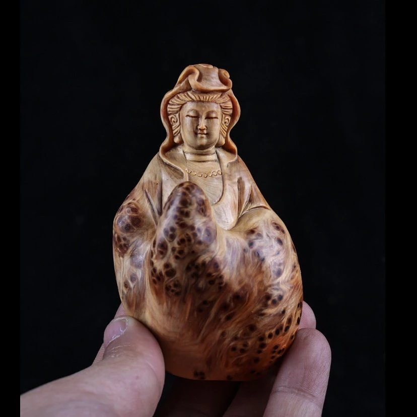 ⑤崖柏抱石创意根雕摆件寿星随形工艺原木雕刻装饰禅意茶室摆件