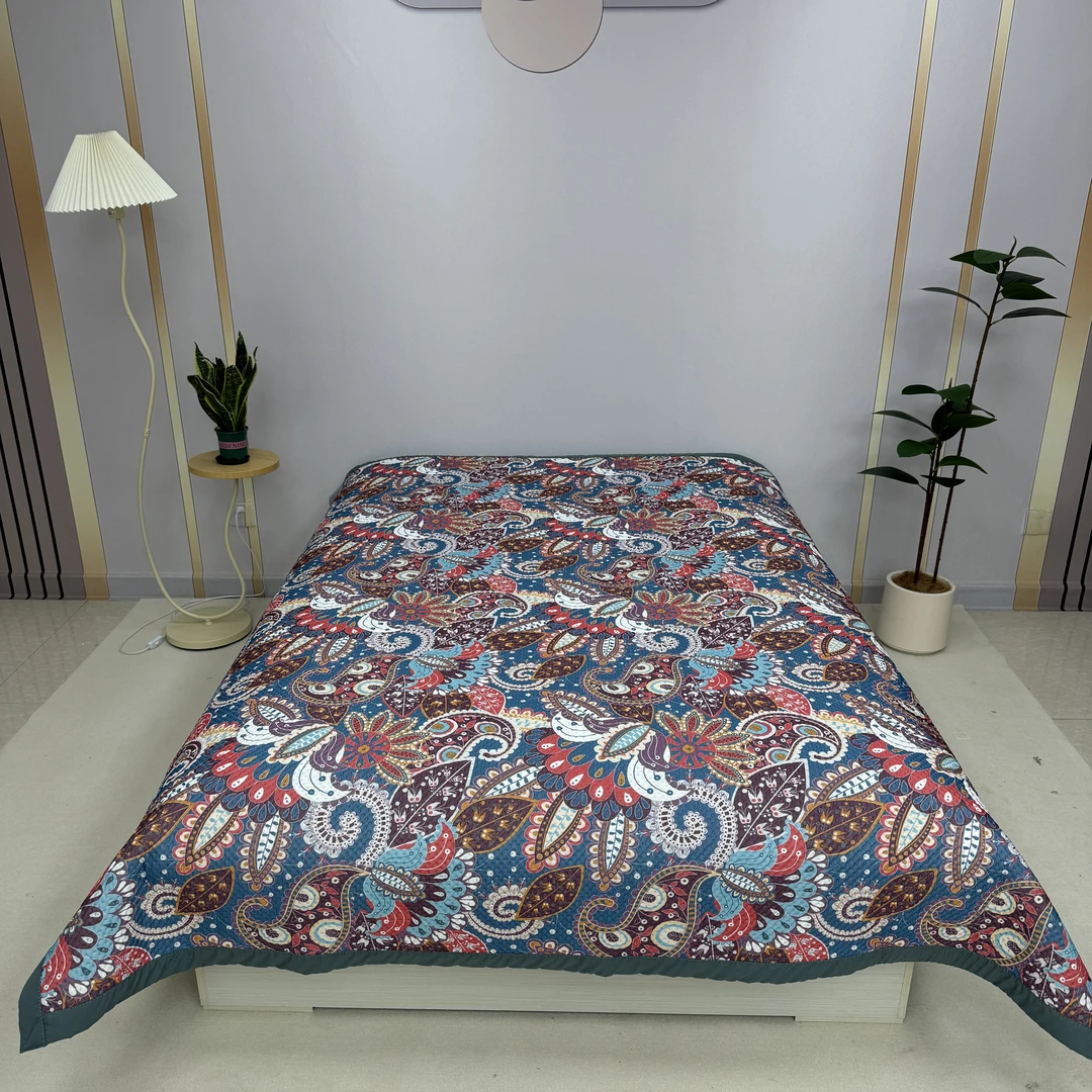 佩斯利200*230cm±5凉席夏季冰丝床盖加厚恒温软席透气防滑可水洗