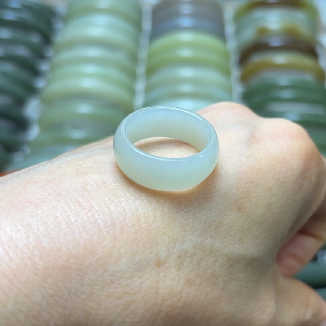 和田玉戒指未镶嵌美*