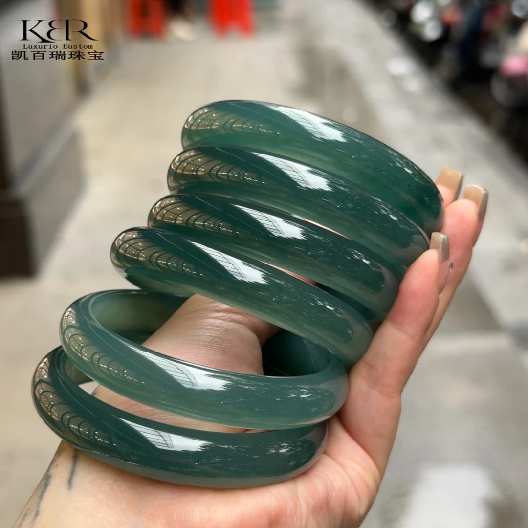 【甄选】天然A货翡翠高货正圈手镯镯子多样性发/其一 KBR1120002