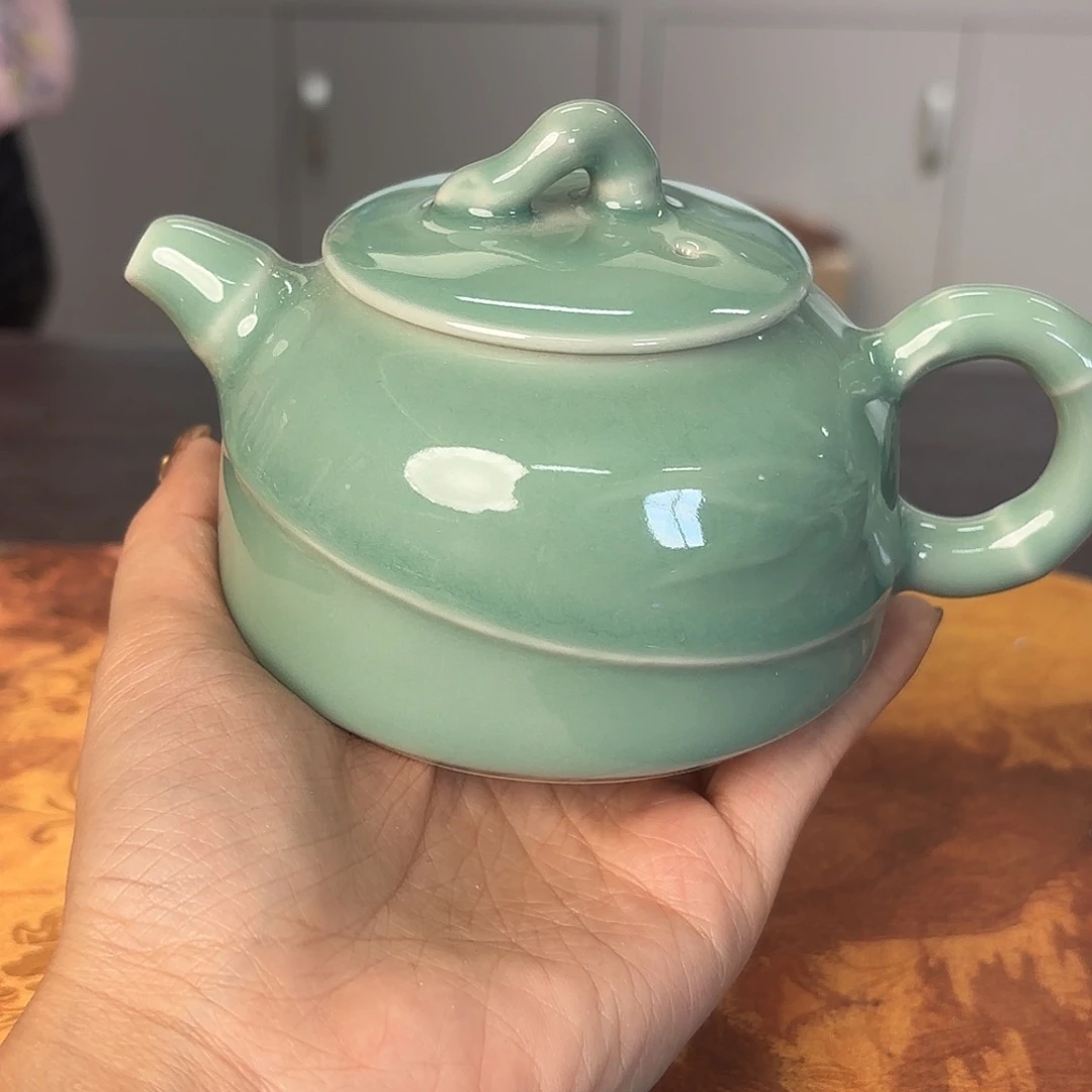龙泉云间青瓷小米茶器