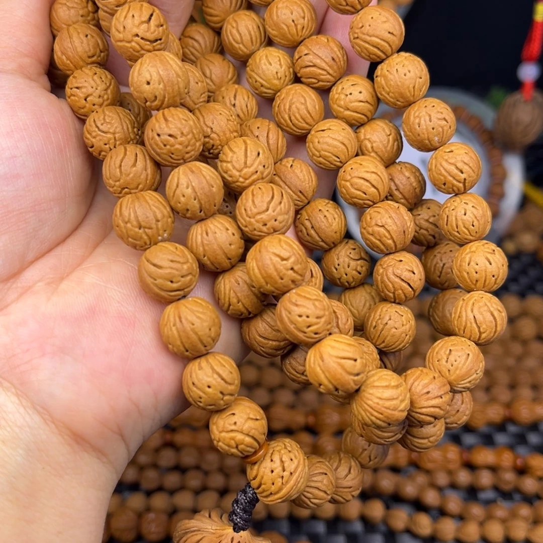 文玩核桃手串小脑纹108颗脖挂